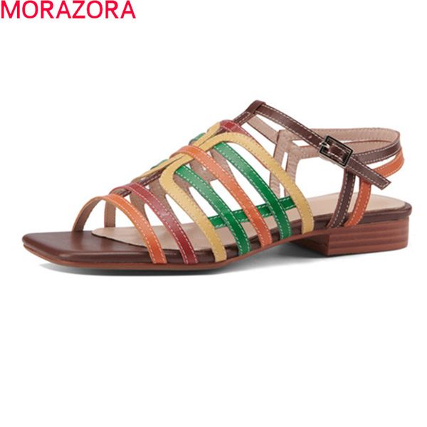 morazora summer genuine leather women sandals comfortable low heel ladies casual shoes mixed colors sandals for woman 210506, Black
morazora summer genuine leather women sandals comfortable low heel ladies casual shoes mixed colors sandals for woman 210506, Black