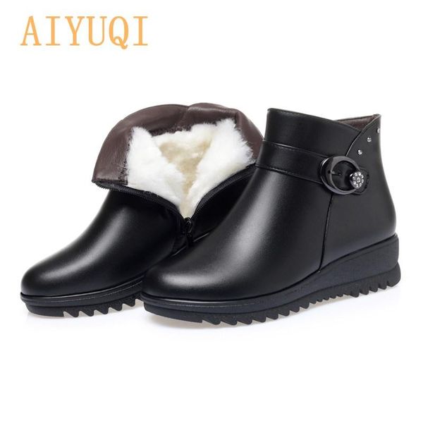 boots aiyuqi women's snow wool warm 2021 flat women winter large size 41 42 43 mother ankle, Black
boots aiyuqi women's snow wool warm 2021 flat women winter large size 41 42 43 mother ankle, Black