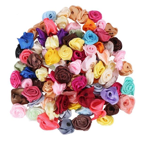 decorative flowers & wreaths 100pcs/lot mini handmade satin rose ribbon rosettes fabric flower appliques for wedding decoration craft sewing
decorative flowers & wreaths 100pcs/lot mini handmade satin rose ribbon rosettes fabric flower appliques for wedding decoration craft sewing