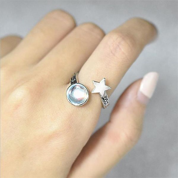 charms women ring for bride wedding finger accessories cute star moonstone girls jewelry engagement party bijou adjustable cluster rings, Golden;silver
charms women ring for bride wedding finger accessories cute star moonstone girls jewelry engagement party bijou adjustable cluster rings, Golden;silver