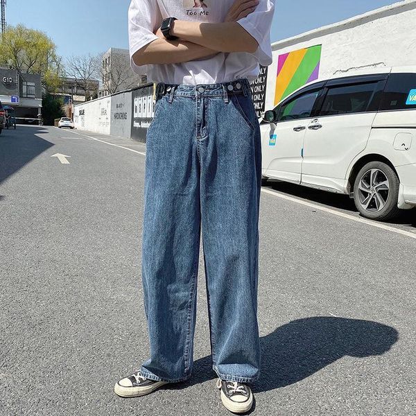 summer and autumn youth solid color thin section loose jeans fashion casual wild couple straight pants men's, Blue
summer and autumn youth solid color thin section loose jeans fashion casual wild couple straight pants men's, Blue