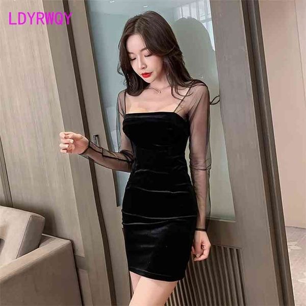 nightclub women's low-temperament tube long-sleeved bag hip feminine dress knee-length office lady 210416, Black;gray
nightclub women's low-temperament tube long-sleeved bag hip feminine dress knee-length office lady 210416, Black;gray