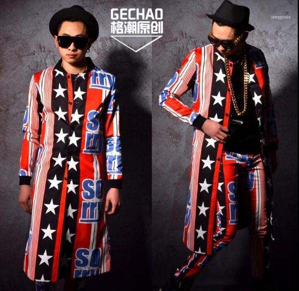 men's jackets jacket men clothes stage hairdresser pentagram hip hop mens long coats singer dance1, Black;brown
men's jackets jacket men clothes stage hairdresser pentagram hip hop mens long coats singer dance1, Black;brown