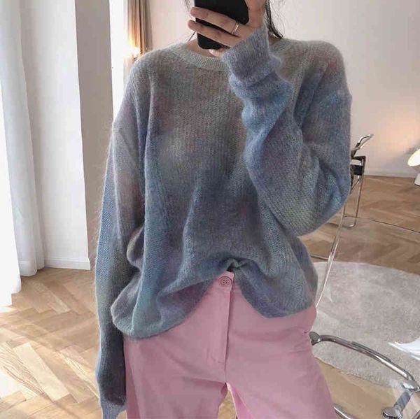 women's sweaters peonfly korean style o neck knitwear tie-dyed knitted pullover casual soft long sleeve loose female ifc9, White;black
women's sweaters peonfly korean style o neck knitwear tie-dyed knitted pullover casual soft long sleeve loose female ifc9, White;black