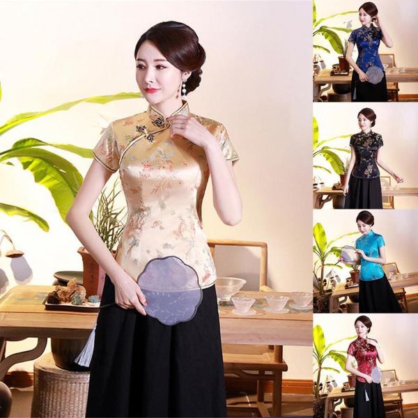 ethnic clothing women cheongsam shirt dragon phoenix printing chinese style summer autumn side split stand collar for banquet, Red
ethnic clothing women cheongsam shirt dragon phoenix printing chinese style summer autumn side split stand collar for banquet, Red
