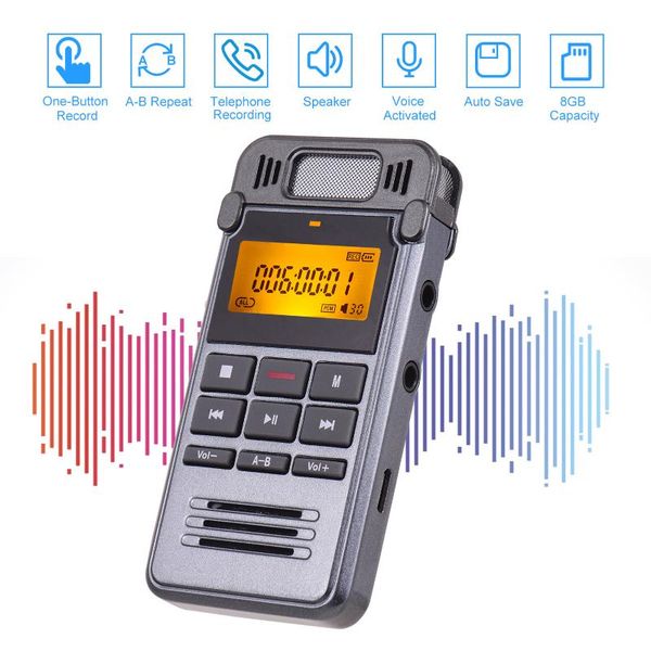 digital voice sound recorder mp3 music player one-button recording voice-activated telephone with loudspeaker 8gb
digital voice sound recorder mp3 music player one-button recording voice-activated telephone with loudspeaker 8gb