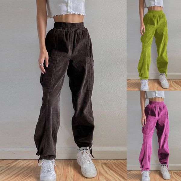 solid color retro corduroy pants women harajuku cargo long trousers autumn winter loose casual high waist ankle tied women's & capris, Black;white
solid color retro corduroy pants women harajuku cargo long trousers autumn winter loose casual high waist ankle tied women's & capris, Black;white