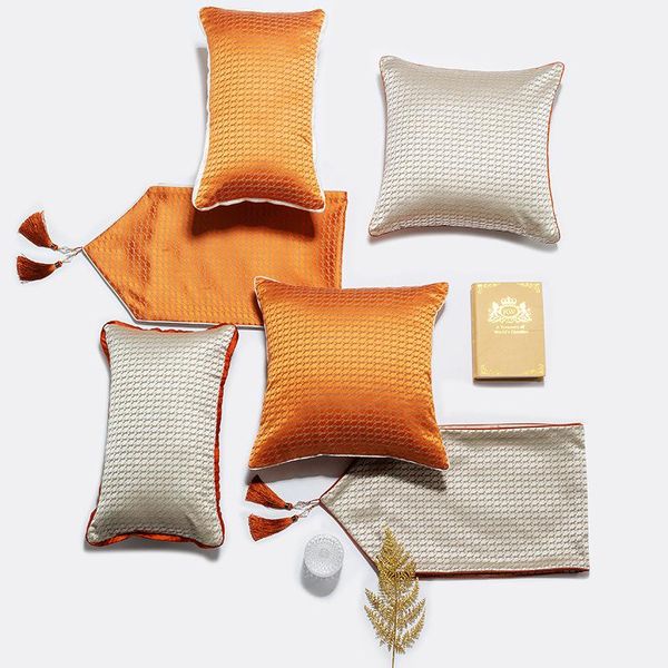 cushion/decorative pillow orange/grey grid pattern jacquard cushion cover sofa lattice lumbar pillowcase living room waist home decor
cushion/decorative pillow orange/grey grid pattern jacquard cushion cover sofa lattice lumbar pillowcase living room waist home decor