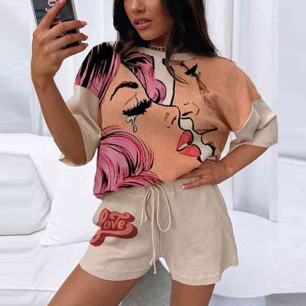 women's hoodies & sweatshirts 2021 fashion streetwear set chic printed drawstring sweatpants + 2-piece summer short sleeve shirt t, Black
women's hoodies & sweatshirts 2021 fashion streetwear set chic printed drawstring sweatpants + 2-piece summer short sleeve shirt t, Black