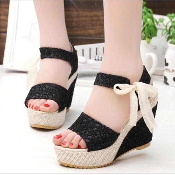 women fashion summer platform wedge sandals ankle strap fish mouth espadrilles sandalias femininas sandalen sandales, Black
women fashion summer platform wedge sandals ankle strap fish mouth espadrilles sandalias femininas sandalen sandales, Black