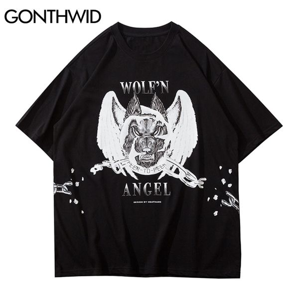 tshirts hip hop chain wolf print short sleeve tees shirts streetwear casual cotton t-shirts fashion loose 210602, White;black
tshirts hip hop chain wolf print short sleeve tees shirts streetwear casual cotton t-shirts fashion loose 210602, White;black