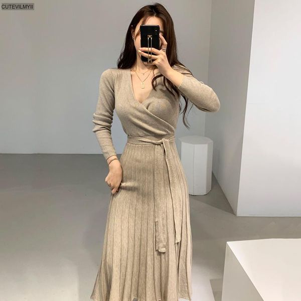 stretchy women knitted bodycon pencil dress autumn winter solid vestidos long sleeve v neck slim lady chic korean dress, Black;gray
stretchy women knitted bodycon pencil dress autumn winter solid vestidos long sleeve v neck slim lady chic korean dress, Black;gray
