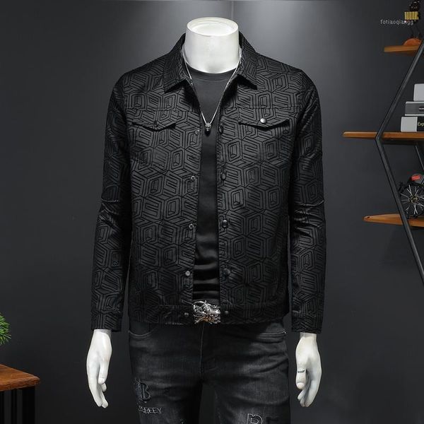 men's jackets 2021 spring jacket short lapel simple and versatile high-end youth printed casual thin section, Black;brown
men's jackets 2021 spring jacket short lapel simple and versatile high-end youth printed casual thin section, Black;brown