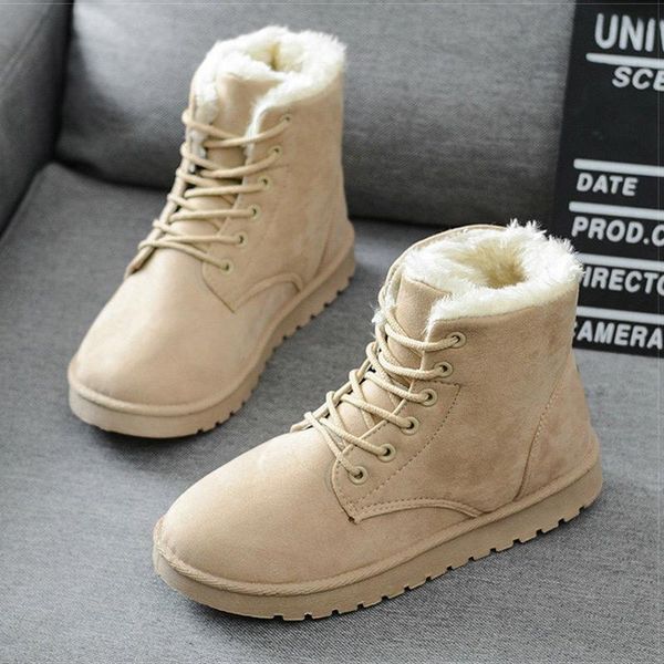 boots women warm plush snow faux suede winter shoes woman botines classic for female ankle botas mujer, Black
boots women warm plush snow faux suede winter shoes woman botines classic for female ankle botas mujer, Black