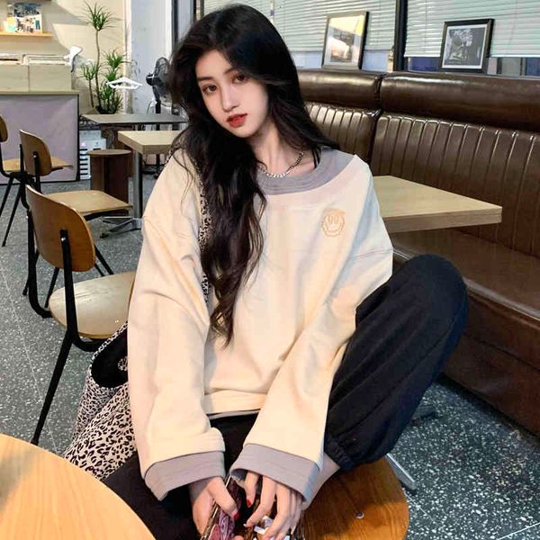 women's hoodies & sweatshirts control of film winter vacation two women's wool.....loose han niche edition with long sleeve blouse, Black
women's hoodies & sweatshirts control of film winter vacation two women's wool.....loose han niche edition with long sleeve blouse, Black
