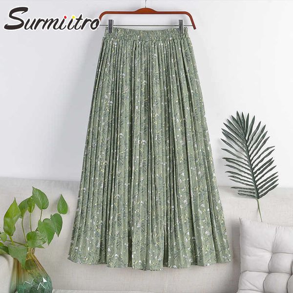 surmiitro midi long skirt women spring summer fashion korean style floral print mid-length high waist pleated skirt female 210712, Black
surmiitro midi long skirt women spring summer fashion korean style floral print mid-length high waist pleated skirt female 210712, Black