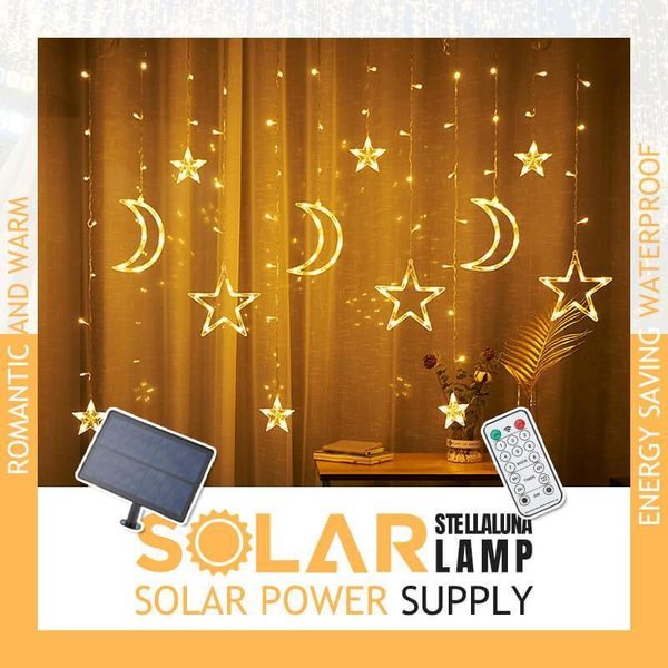 party decoration 3.5m led solar garden ambient light star moon string lights fairy curtain for window christmas patio deco
party decoration 3.5m led solar garden ambient light star moon string lights fairy curtain for window christmas patio deco