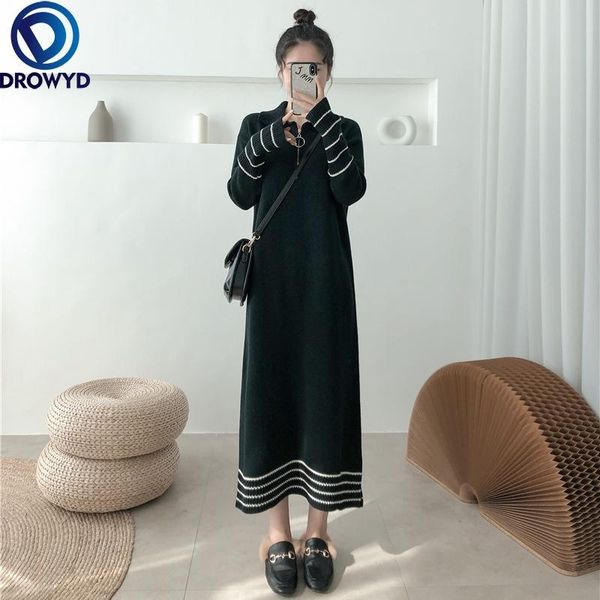 casual dresses 2021 korean version of the autumn and winter collar loose thick sweater dress women over knee knitted, Black;gray
casual dresses 2021 korean version of the autumn and winter collar loose thick sweater dress women over knee knitted, Black;gray