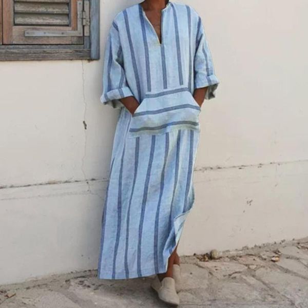 ethnic clothing oversize muslim long robes islamic breathable cotton vintage pockets loose robe men arabic fashion gown striped, Red 
ethnic clothing oversize muslim long robes islamic breathable cotton vintage pockets loose robe men arabic fashion gown striped, Red