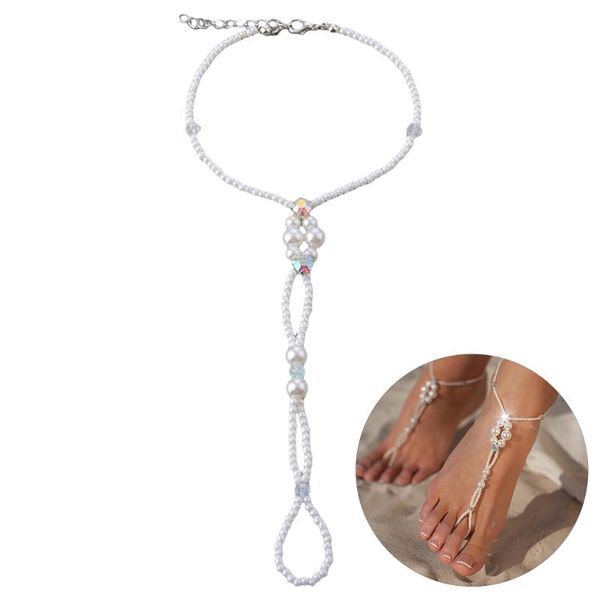 anklets 2021 summer women rhinestone pearl crystal barefoot crochet sandals foot jewelry legs bracelet chain, Red;blue
anklets 2021 summer women rhinestone pearl crystal barefoot crochet sandals foot jewelry legs bracelet chain, Red;blue