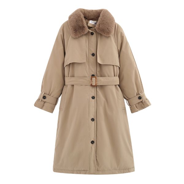 women down winter new cotton clothes women's middle and long knee over korean loose cotton jacket tooling plush windbreaker, Black
women down winter new cotton clothes women's middle and long knee over korean loose cotton jacket tooling plush windbreaker, Black