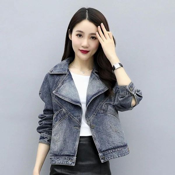 women's jackets denim jacket short 2021 tide spring autumn korean casual loose and thin all-match suit collar commute, Black;brown
women's jackets denim jacket short 2021 tide spring autumn korean casual loose and thin all-match suit collar commute, Black;brown