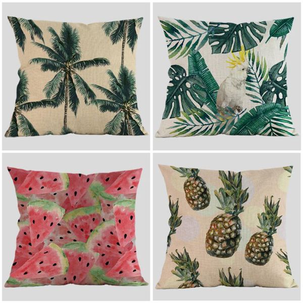 tropical plants leaves parrot pineapple cushions covers birds palm tree cushion cover decorative linen cotton pillow case cojin cushion/deco
tropical plants leaves parrot pineapple cushions covers birds palm tree cushion cover decorative linen cotton pillow case cojin cushion/deco