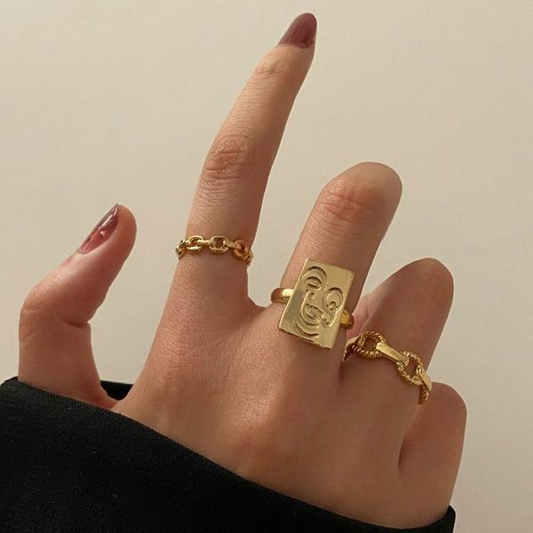 wedding rings punk gold wide chain set for women girls fashion irregular finger thin gift 2021 female jewelry party, Slivery;golden
wedding rings punk gold wide chain set for women girls fashion irregular finger thin gift 2021 female jewelry party, Slivery;golden