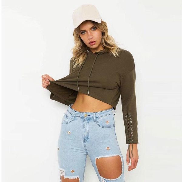 women's hoodies & sweatshirts women sweatshirt pullovers long sleeve hooded short crop outwear pullover jumper autumn clothes, Black
women's hoodies & sweatshirts women sweatshirt pullovers long sleeve hooded short crop outwear pullover jumper autumn clothes, Black
