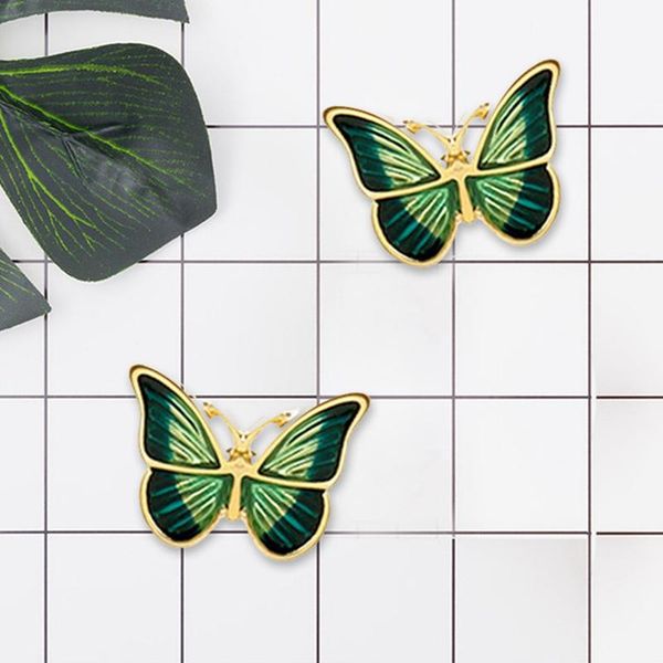 stud 1 pair vintage french green butterfly alloy ear fashion exquisite elegant earrings jewelry gifts for women, Golden;silver
stud 1 pair vintage french green butterfly alloy ear fashion exquisite elegant earrings jewelry gifts for women, Golden;silver