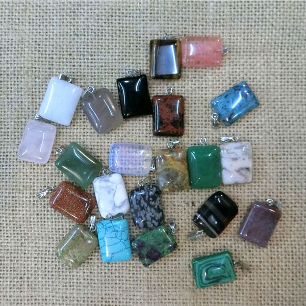 different styles natural stone colorful pendant necklaces for women men lover fashion party club jewelry accessories with chain, Silver
different styles natural stone colorful pendant necklaces for women men lover fashion party club jewelry accessories with chain, Silver