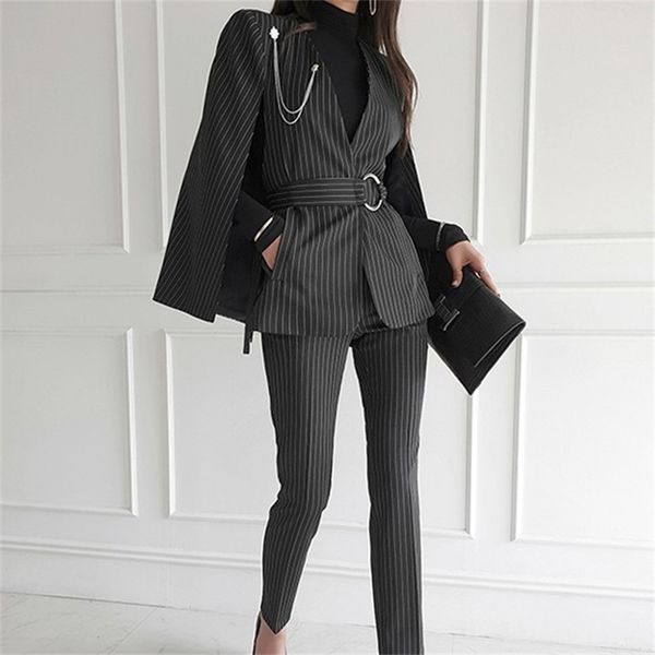 autumn women office lady 2 piece pant set runway v neck stripe shawl cloak sleeve blazer + pencil ol full length suit 210603, White
autumn women office lady 2 piece pant set runway v neck stripe shawl cloak sleeve blazer + pencil ol full length suit 210603, White