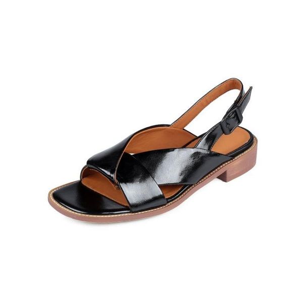 women's shoes 2021 summer style european and american fashion retro art thin flat leather sandals women, Black
women's shoes 2021 summer style european and american fashion retro art thin flat leather sandals women, Black