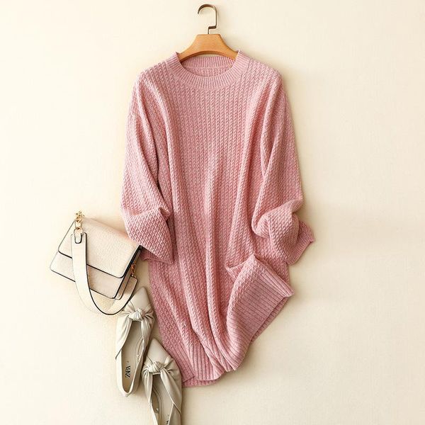 100% cashmere dress female autumn and winter 2021 loose casual round neck long-sleeved knitted sweater above the knees dresses, Black;gray
100% cashmere dress female autumn and winter 2021 loose casual round neck long-sleeved knitted sweater above the knees dresses, Black;gray