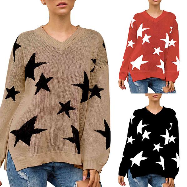 streetwear neckline in v deep star female mesh side tear harajuku sweater over fall winter fashion long sleeve loose, White;black
streetwear neckline in v deep star female mesh side tear harajuku sweater over fall winter fashion long sleeve loose, White;black