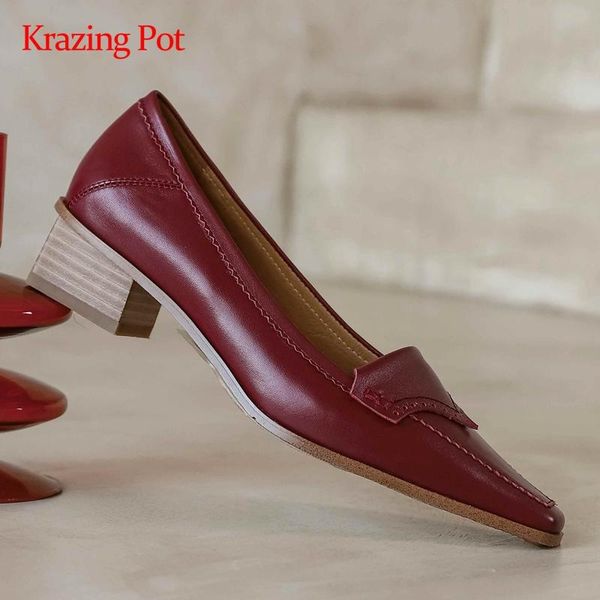 krazing pot concise style real leather british design brand square toe thick med heel slip on gorgeous fashion women pumps l0f9 dress shoes, Black
krazing pot concise style real leather british design brand square toe thick med heel slip on gorgeous fashion women pumps l0f9 dress shoes, Black