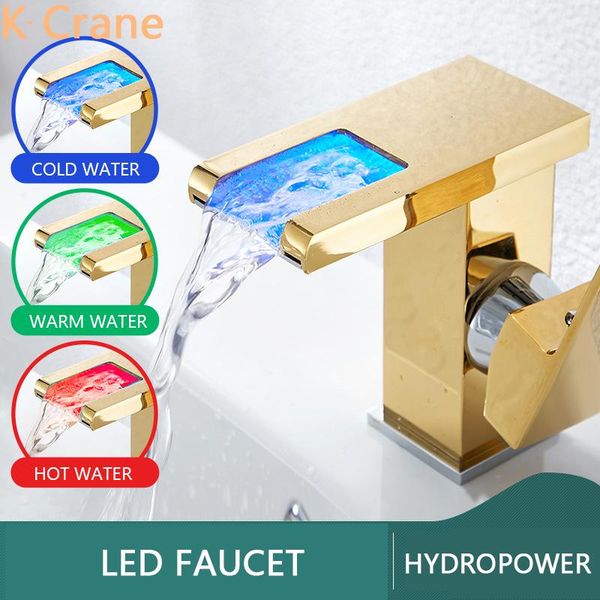 bathroom sink faucets temperature sense faucet led light gold tap basin cold water mixer grifo waterfall brass luxury taps
bathroom sink faucets temperature sense faucet led light gold tap basin cold water mixer grifo waterfall brass luxury taps