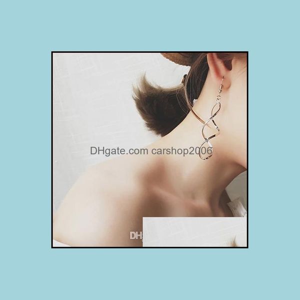 charm jewelryspiral curved female girl long line earrings boho 8 shape drop delivery 2021 gjtev, Golden
charm jewelryspiral curved female girl long line earrings boho 8 shape drop delivery 2021 gjtev, Golden