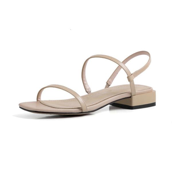 sandals square heels for women genuine leather open-toe shoes casual concise summer nhlv, Black
sandals square heels for women genuine leather open-toe shoes casual concise summer nhlv, Black