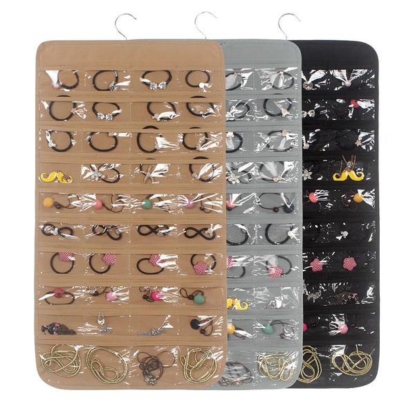 storage boxes & bins 80 pockets fashion double sided hanging jewelry display organizer bag wardrobe
storage boxes & bins 80 pockets fashion double sided hanging jewelry display organizer bag wardrobe