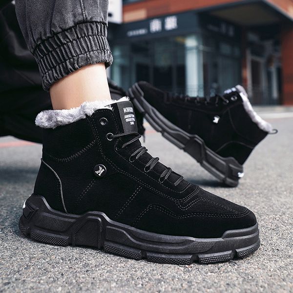 winter cotton shoes high plush thickened construction site warm labor protection snow boots men's waterproof and anti-skid work, Black
winter cotton shoes high plush thickened construction site warm labor protection snow boots men's waterproof and anti-skid work, Black