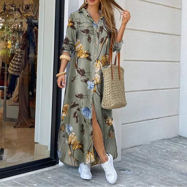 casual dresses elegant loose vestidos 2022 autumn floral print robe lapel cotton plus size women fashion long shirt dress, Black;gray
casual dresses elegant loose vestidos 2022 autumn floral print robe lapel cotton plus size women fashion long shirt dress, Black;gray