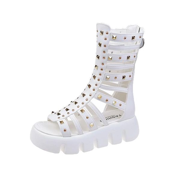 boots rivet sandals female 2021 summer hollow rear zipper flat roman shoes net red open toe motorcycle, Black
boots rivet sandals female 2021 summer hollow rear zipper flat roman shoes net red open toe motorcycle, Black