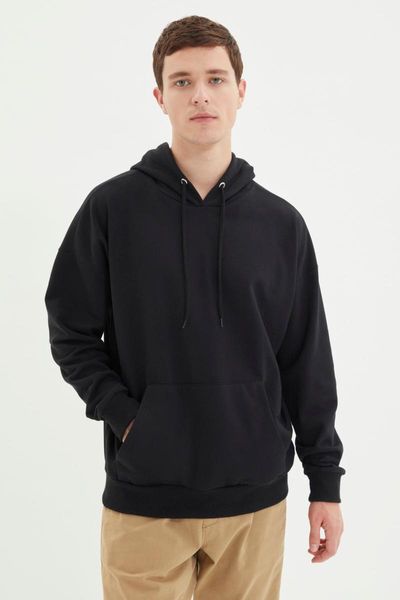 men's hoodies & sweatshirts trendyol men oversize long sleeve hooded printed tmnaw22sw0969, Black
men's hoodies & sweatshirts trendyol men oversize long sleeve hooded printed tmnaw22sw0969, Black