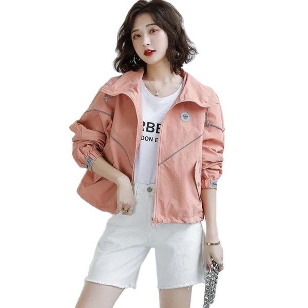 women's jackets women jacket 2021 spring autumn fashion long sleeve short coat basic loose female windbreaker casual outwear, Black;brown
women's jackets women jacket 2021 spring autumn fashion long sleeve short coat basic loose female windbreaker casual outwear, Black;brown