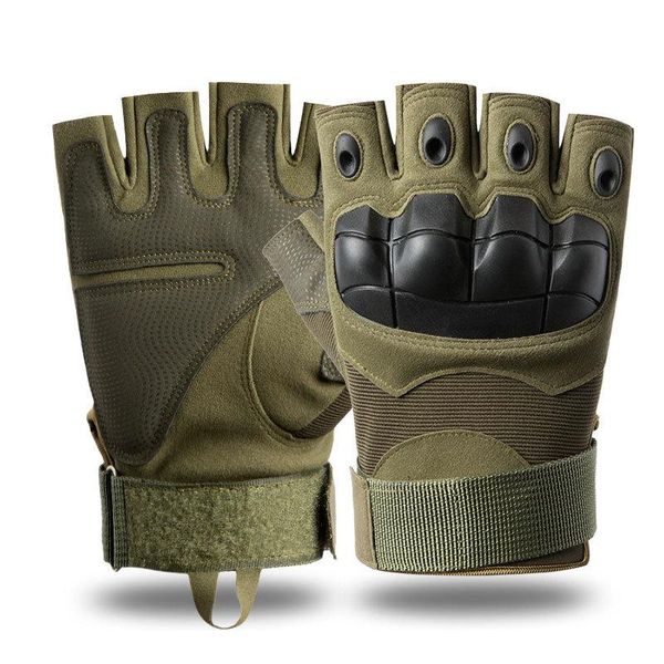 cycling gloves outdoor tactical hard knuckle half finger men's army military combat paintball fingerless glove, Black
cycling gloves outdoor tactical hard knuckle half finger men's army military combat paintball fingerless glove, Black
