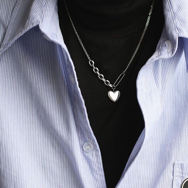 pendant necklaces fashion necklace splicing chain titanium steel korea for women 2021 luxury trendy jewelry, Silver
pendant necklaces fashion necklace splicing chain titanium steel korea for women 2021 luxury trendy jewelry, Silver