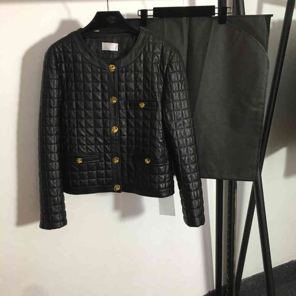 fashion women sheepskin leather leather jacket logo brand round neck slim long sleeve ladies coats jackets with dust bag womens designer clo, Black;brown
fashion women sheepskin leather leather jacket logo brand round neck slim long sleeve ladies coats jackets with dust bag womens designer clo, Black;brown
