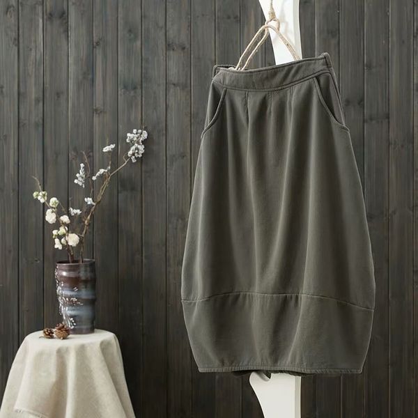 skirts autumn winter arts style women elastic waist loose all-matched casual solid cotton linen bud long s562 hel7, Black
skirts autumn winter arts style women elastic waist loose all-matched casual solid cotton linen bud long s562 hel7, Black
