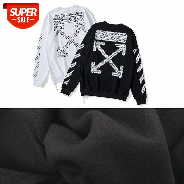ow white airport tape cordon arrow printing sweater men and women round neck thin bottoming shirt #0i2d, Black
ow white airport tape cordon arrow printing sweater men and women round neck thin bottoming shirt #0i2d, Black